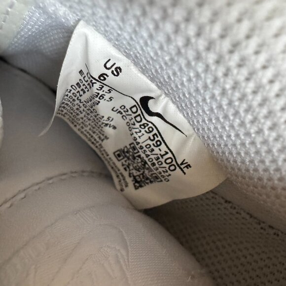 Nike Air Force 1 '07 Low White DD8959-100 Size 6 | Classic Streetwear Sneaker - Picture 15 of 16